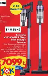 SAMSUNG VS15A6031R4 DİKEY ŞARJLI SÜPÜRGE LAVANTA